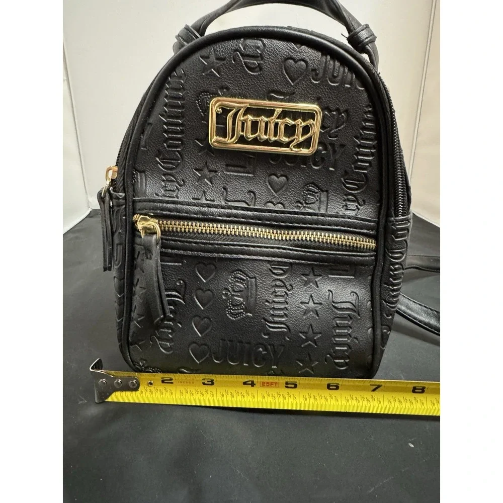 Vintage Y2K Juicy Couture Bag Backpack Black Leather